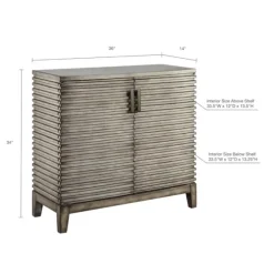 Distressed Linear 2-Door Wooden Chest-Kirkland's Home Cheap