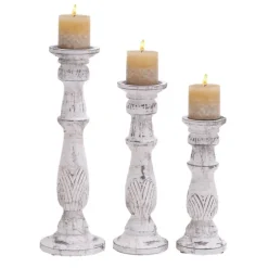 Distressed Mango Candle Holders, Set Of 3-Kirkland's Home Store