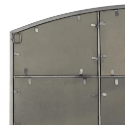 Distressed Metal Windowpane Arched Mirror-Kirkland's Home Discount