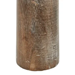 Distressed Mocha Mango Wood Candlesticks, Set Of 3-Kirkland's Home New