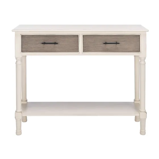 Distressed Natural Ronan 2-Drawer Console Table-Kirkland's Home Fashion
