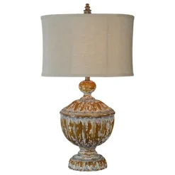 Distressed Natural Table Lamp-Kirkland's Home Sale