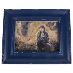 Distressed Navy Farmhouse Frame, 8X10-Kirkland's Home Hot