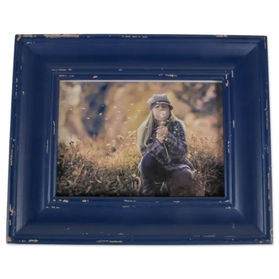 Distressed Navy Farmhouse Frame, 8X10-Kirkland's Home Hot