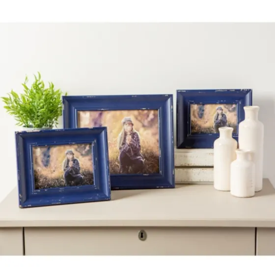 Distressed Navy Farmhouse Frame, 8X10-Kirkland's Home Hot
