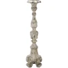 Distressed Ornate Candle Holder, 28 In.-Kirkland's Home Sale