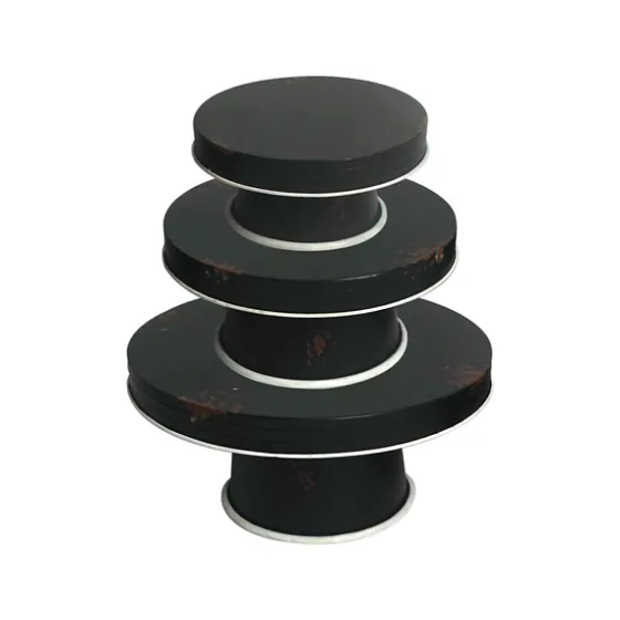 Distressed Pedestal Trays, Set Of 3-Kirkland's Home Outlet