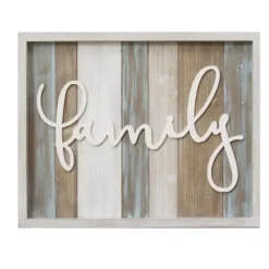 Distressed Planks Family Framed Plaque-Kirkland's Home Online