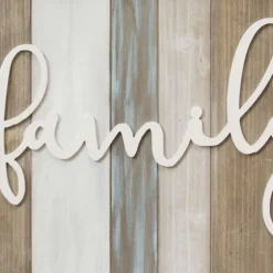 Distressed Planks Family Framed Plaque-Kirkland's Home Online