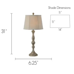 Distressed Rodan Buffet Lamps, Set Of 2-Kirkland's Home Fashion