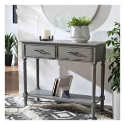 Distressed Ronan 2-Drawer Console Table-Kirkland's Home Fashion