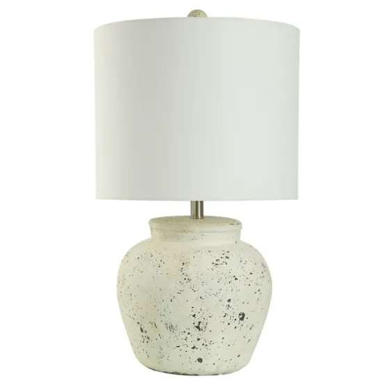 Distressed Round Table Lamp-Kirkland's Home Online
