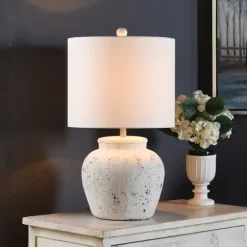 Distressed Round Table Lamp-Kirkland's Home Online