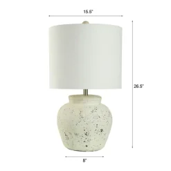 Distressed Round Table Lamp-Kirkland's Home Online