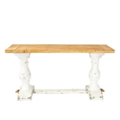Distressed Rustic Carved Console Table-Kirkland's Home Clearance