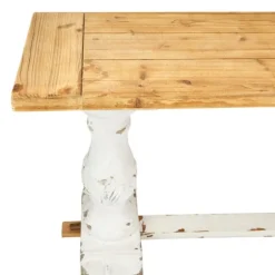 Distressed Rustic Carved Console Table-Kirkland's Home Clearance