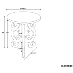 Distressed Scrollwork Accent Table-Kirkland's Home New