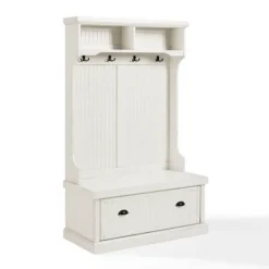 Distressed Seanan Storage Hall Tree-Kirkland's Home Store