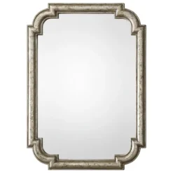 Distressed Silver Leaf Wooden Frame Wall Mirror-Kirkland's Home Discount