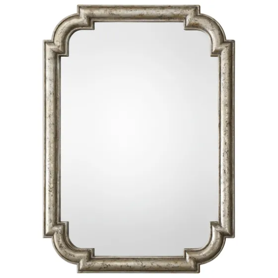 Distressed Silver Leaf Wooden Frame Wall Mirror-Kirkland's Home Discount