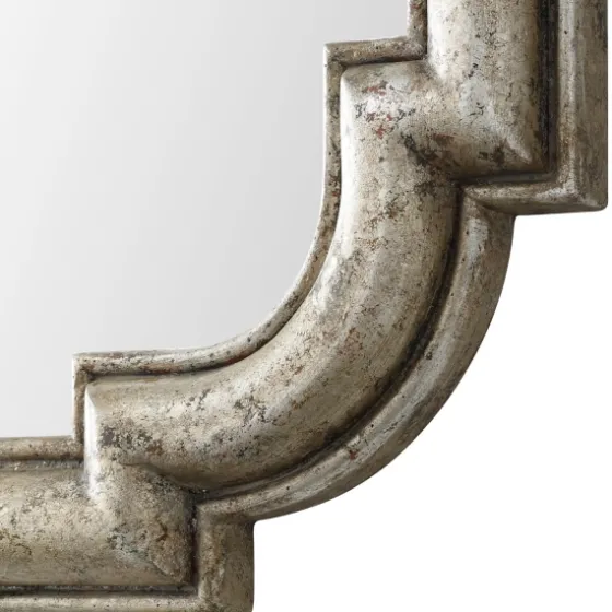 Distressed Silver Leaf Wooden Frame Wall Mirror-Kirkland's Home Discount