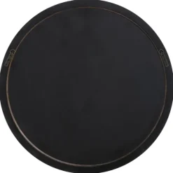 Distressed Slate Blue Wooden Round Wall Mirror-Kirkland's Home Best
