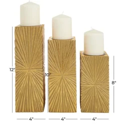 Distressed Sunburst Candle Holders, Set Of 3-Kirkland's Home Hot