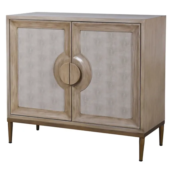 Distressed Taupe And Gray 2-Door Cabinet-Kirkland's Home Cheap