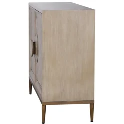 Distressed Taupe And Gray 2-Door Cabinet-Kirkland's Home Cheap