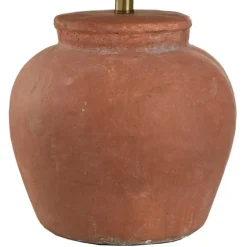 Distressed Terracotta Round Table Lamp-Kirkland's Home Fashion