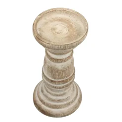 Distressed Turned Wood Candle Holder, 8 In.-Kirkland's Home Best Sale
