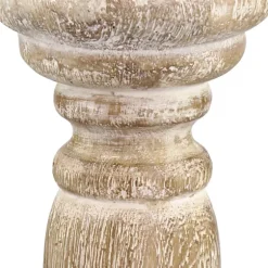 Distressed Turned Wood Candle Holder, 8 In.-Kirkland's Home Best Sale