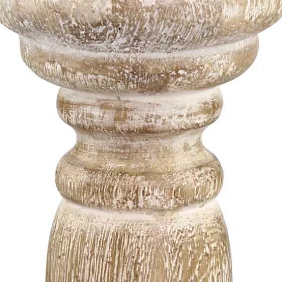 Distressed Turned Wood Candle Holder, 8 In.-Kirkland's Home Best Sale
