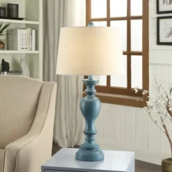 Distressed Turquoise Antique Table Lamp-Kirkland's Home Cheap
