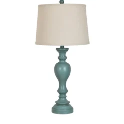 Distressed Turquoise Antique Table Lamp-Kirkland's Home Cheap