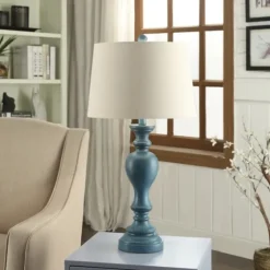 Distressed Turquoise Antique Table Lamp-Kirkland's Home Cheap