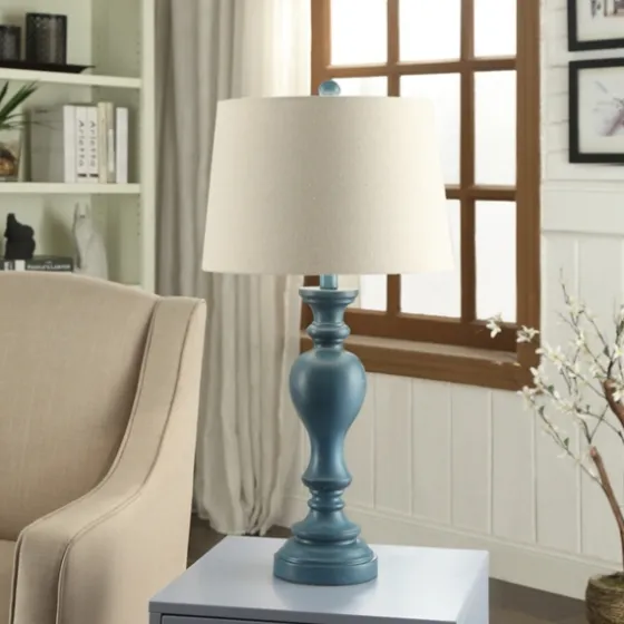 Distressed Turquoise Antique Table Lamp-Kirkland's Home Cheap