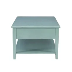 Distressed Turquoise Wood 3-Drawer Coffee Table-Kirkland's Home Fashion