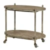 Distressed Vintage Rolling Cart Accent Table-Kirkland's Home Cheap