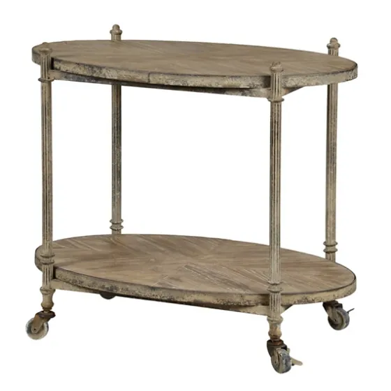 Distressed Vintage Rolling Cart Accent Table-Kirkland's Home Cheap