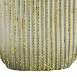 Distressed White And Beige Flat Vases, Set Of 2-Kirkland's Home Best