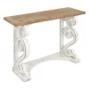 Distressed White And Brown Wood Console Table-Kirkland's Home Cheap