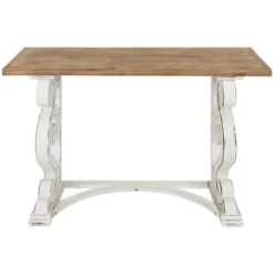 Distressed White And Brown Wood Console Table-Kirkland's Home Cheap