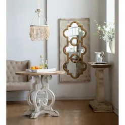 Distressed White And Gold Moroccan Mirror-Kirkland's Home Best Sale