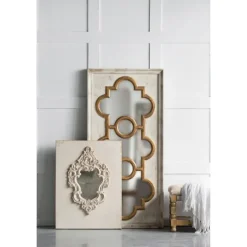 Distressed White And Gold Moroccan Mirror-Kirkland's Home Best Sale