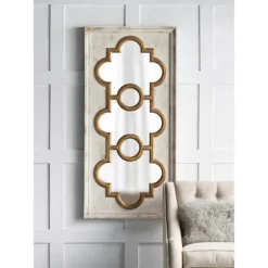 Distressed White And Gold Moroccan Mirror-Kirkland's Home Best Sale