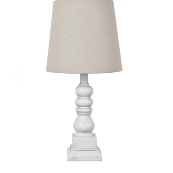 Distressed White Candlestick Table Lamp-Kirkland's Home Sale