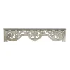 Distressed White Carved Wood Wall Shelf-Kirkland's Home Discount