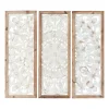 Distressed White Floral Wall Plaques, Set Of 3-Kirkland's Home Best Sale