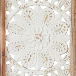 Distressed White Floral Wall Plaques, Set Of 3-Kirkland's Home Best Sale
